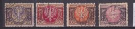 Polen, Mi 171-174 ⊙, KW € 2.00