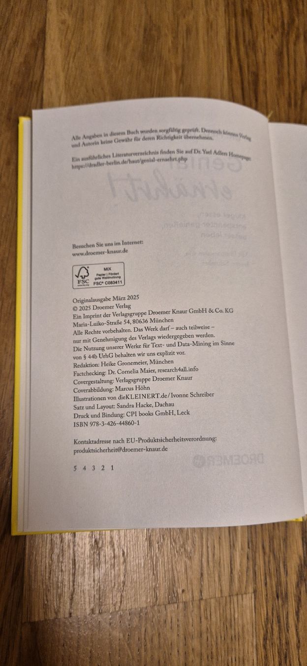 Libri: Buch Genial ernährt – Nuovo (secondo la descrizione) da Hettlingen venduto da _.ch_ 2