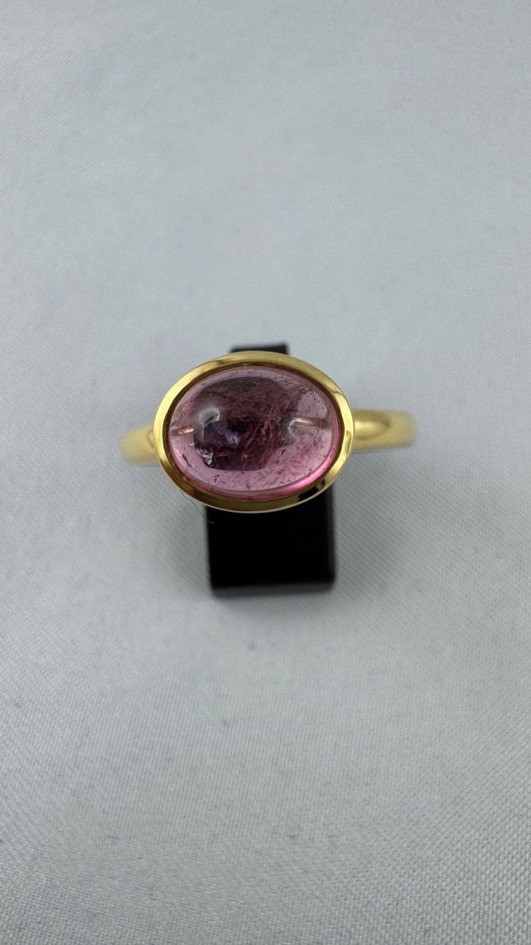 Anelli: Ring mit Turmalin in 750 Gold / 18 Karat – Usato da kreuzlingen venduto da fantasy_schmuck 1