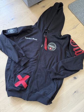 Oldschool Bodybuilding Kapuzenjacke schwarz Gr. Xl neu 