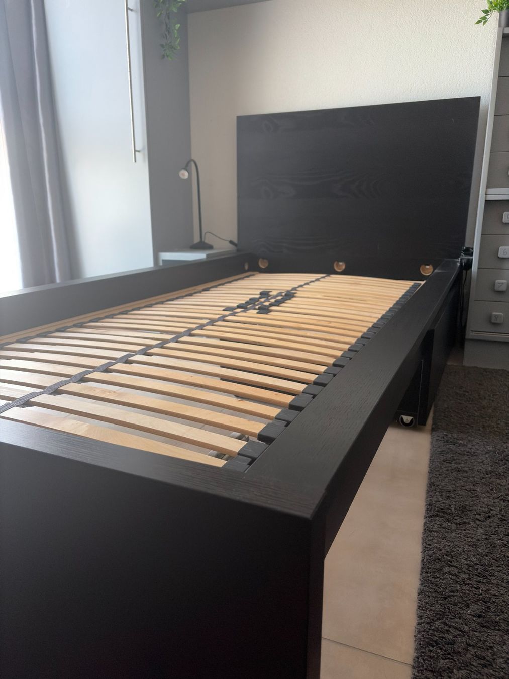 Ikea Betten: Lit malm IKEA 90x200, avec sommier – Gebraucht aus Sugnens von PixelPanda1 3