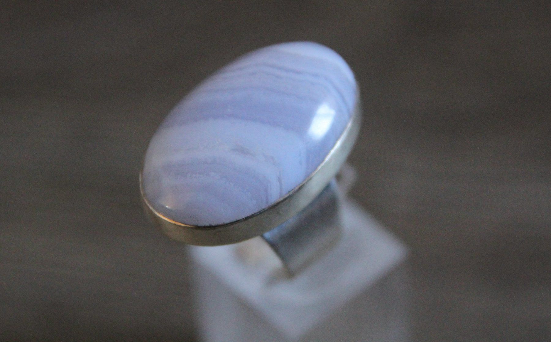 Ringe: Chalcedon Ring Schmuck Grösse 57 – Gebraucht aus Matten b. Interl von SCHMUCKGALERIE 1