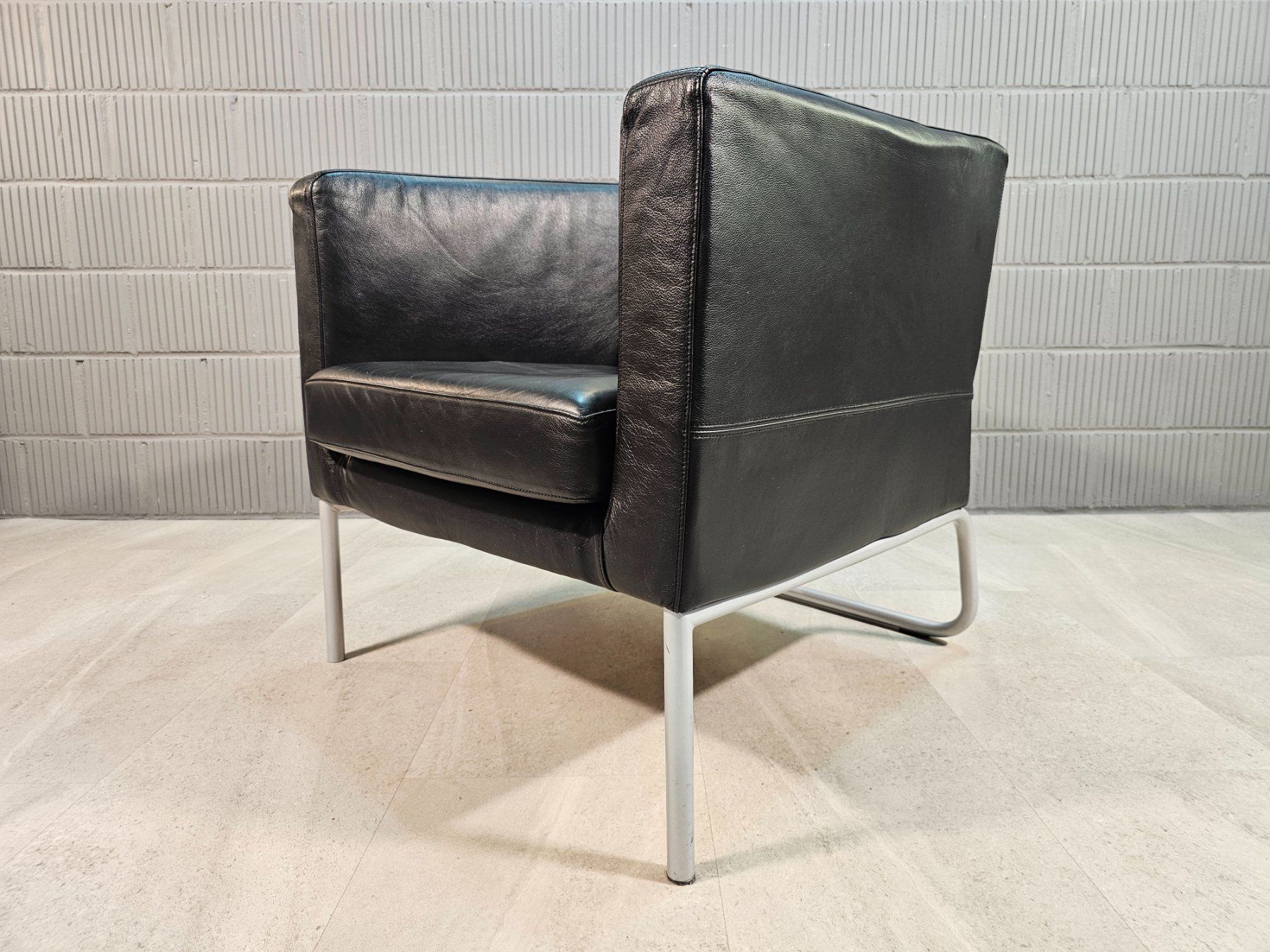 1990s IKEA Klappsta Ledersessel Leather Armchair K&M Hagberg (Gebraucht) in Nottwil für CHF 95 – mit Lieferung auf Ricardo kaufen