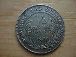 (A3)  Appenzell 1/2 Fr 1809