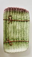 Majolica Trompe-l’Oeil Spargelplatte