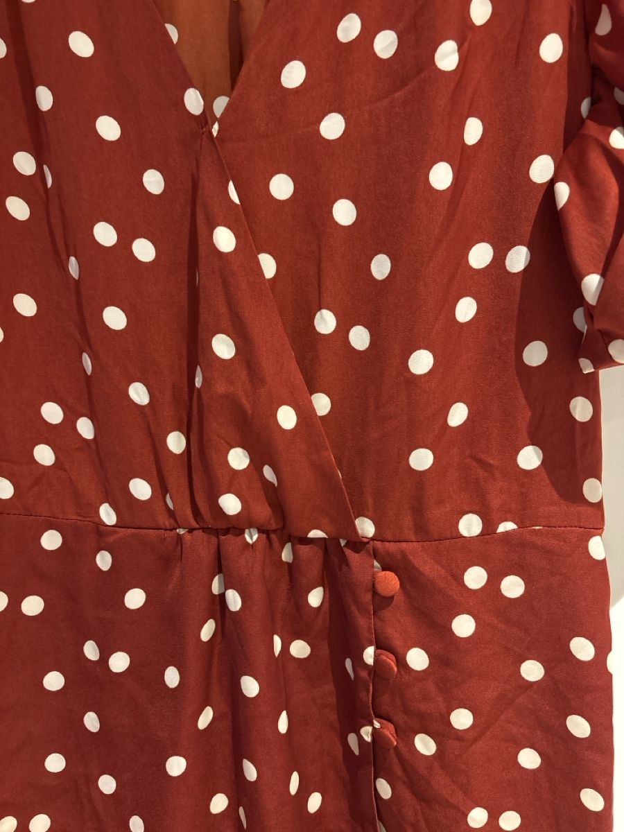 Nafnaf Vestiti: Naf Naf Kleid, Grösse 40, rot mit Pünktchen – Usato da Hilterfingen venduto da lavendu 3