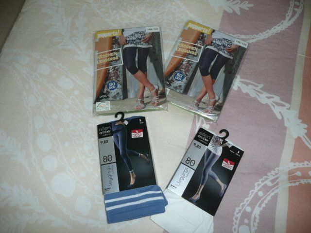 Migros Calze & Collant: Strumpfhosen / Leggings 4 Stk. – Nuovo e nell'imballaggio originale da Zug venduto da falama
