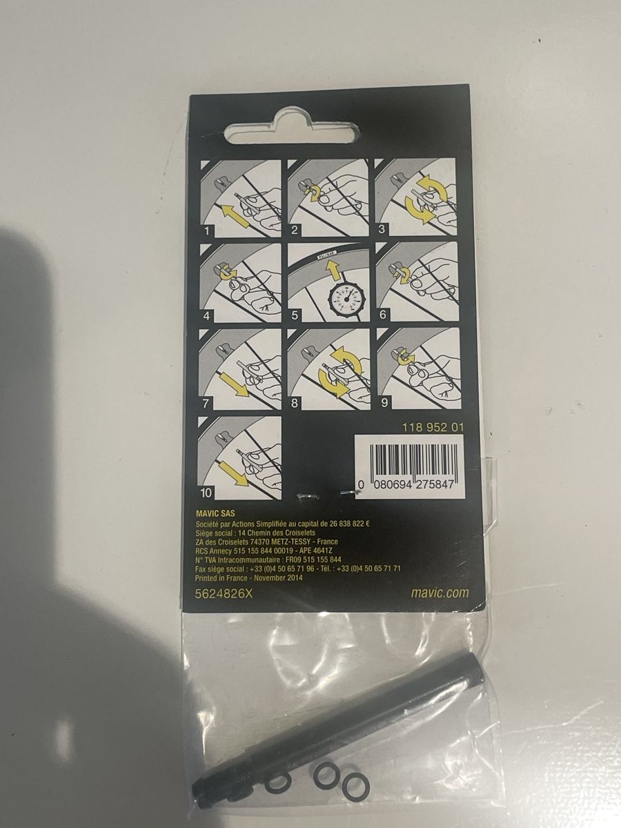 Mavic Pezzi di ricambio: Verlängerung Presta Ventil 60mm Rennrad – Nuovo e nell'imballaggio originale da Davos Dorf venduto da BenoitFichaux