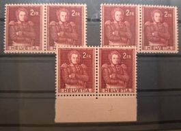 251 2.01 3mal Forrer Doppeldruck postfrisch, K 240.-