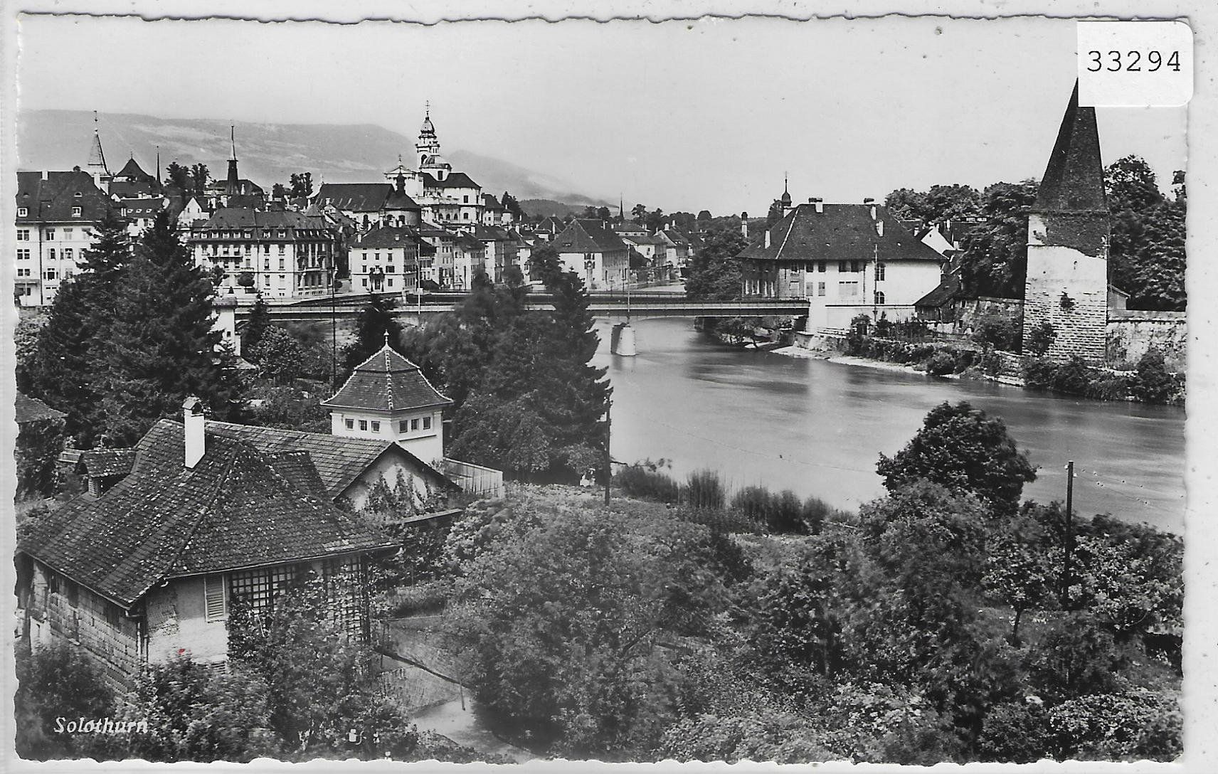 Cartoline postali: Solothurn - Stadtpartie an der Aare – Usato da Ettingen venduto da Kartenplanet