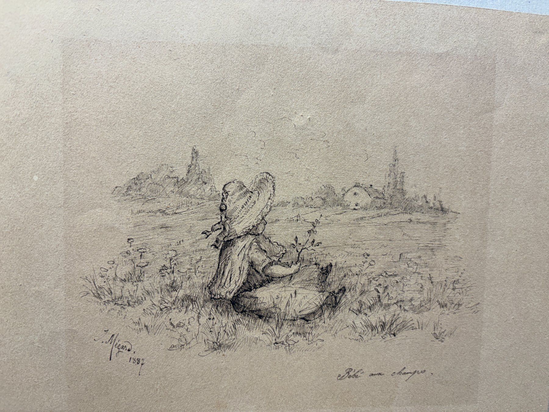 Gemälde: Dessin original de Joseph Mégard, 1887 – Gebraucht aus Genève von aic_p8ld 4