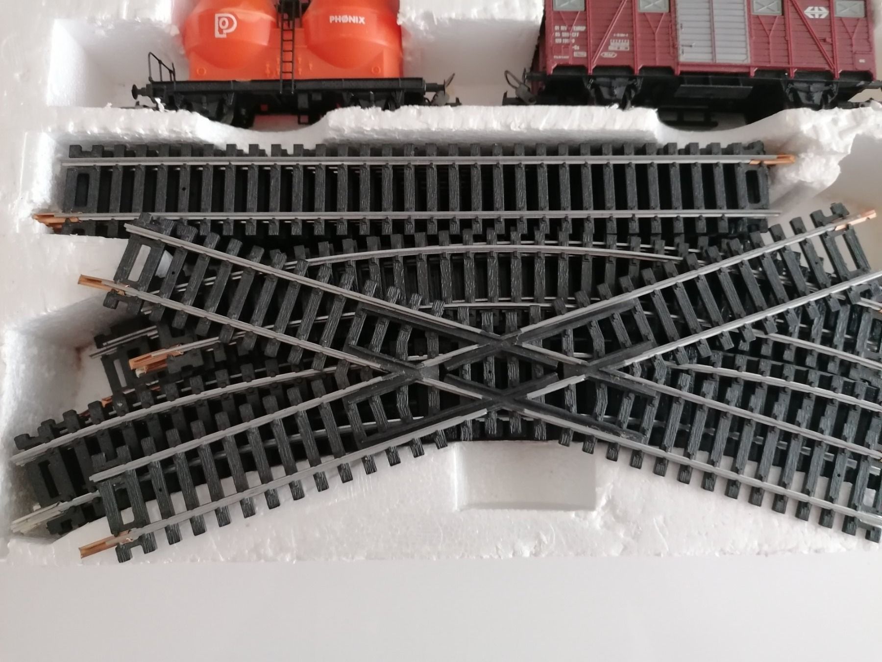 Lima Modellini di ferrovie: Lima Eisenbahn Starter Set mit SBB Güterwagen – Usato da Basel venduto da vintagecollector 5