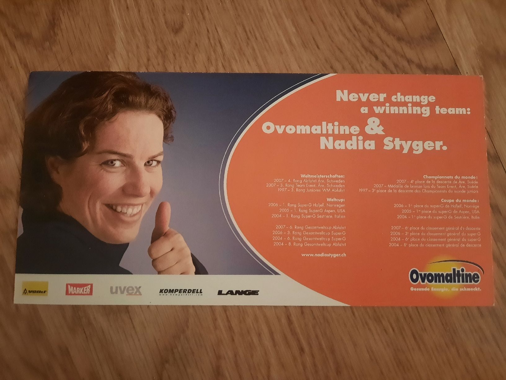 Autografi: Nadia Styger / schweizer Rennskifahrerin – Usato da Worben venduto da ersa01 3
