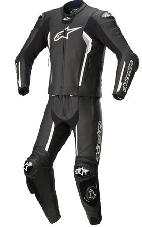 Alpinestars Lederkombi Zweiteiler Schwarz / Weiss