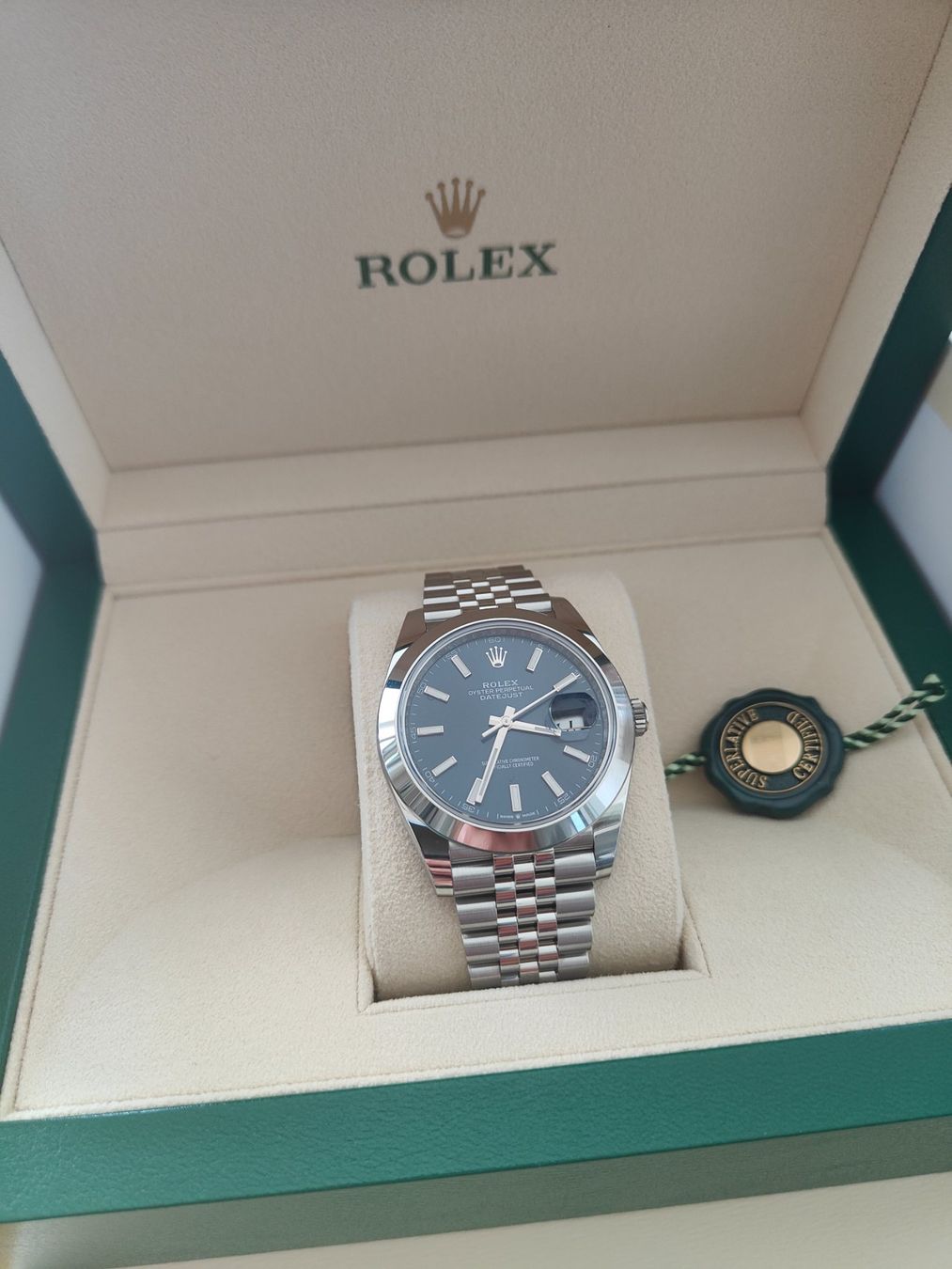 Rolex Uhren: Rolex Datejust 41, Blue Dial, Full Set Bucherer – Gebraucht aus Wil SG von Deschaga85