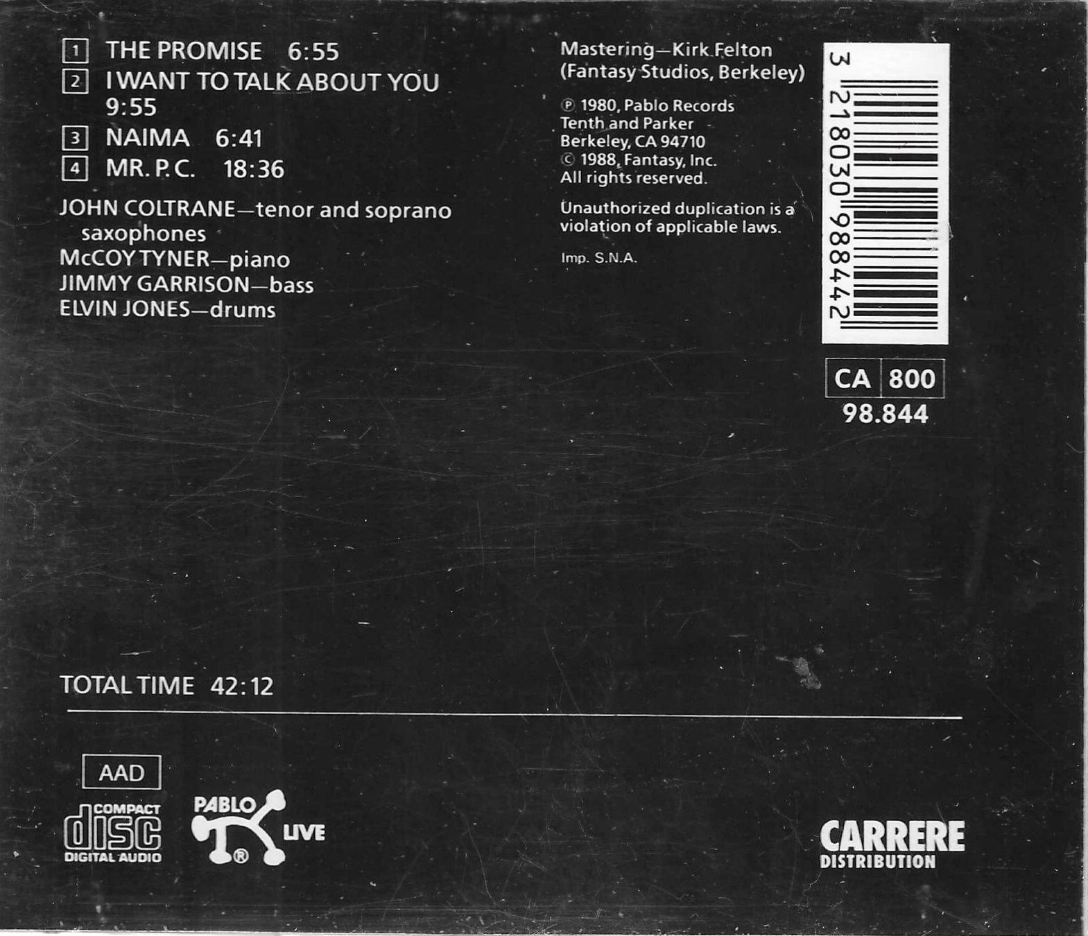 CD: John Coltrane - The European Tour – Usato da Savagnier venduto da Ne2065 1