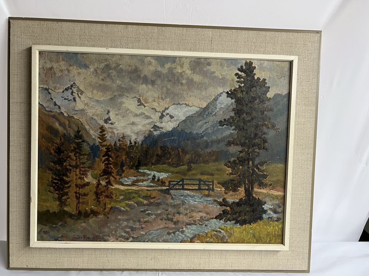 Dipinti: Gemälde Landschaft mit Spiegelung signiert – Usato da Urnäsch venduto da Ursjack