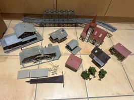 H0 Brücke, Häuser, Bäume und Lichter ab 29.-
