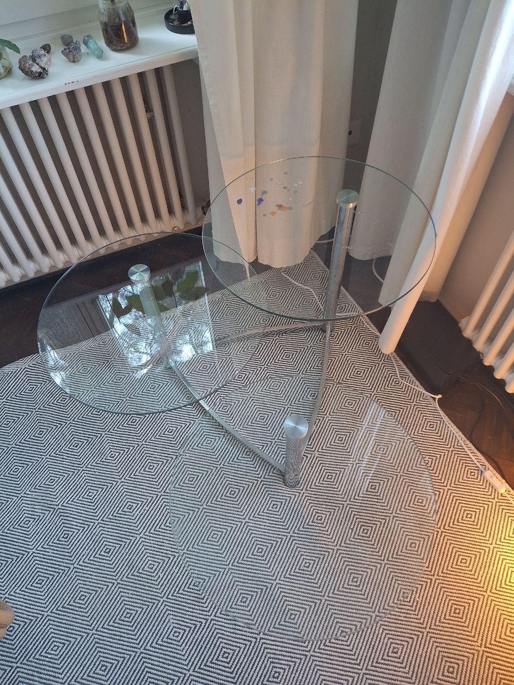 Tavoli: Space Age Style Glas Couchtisch – Usato da Zürich venduto da drebsamen 2