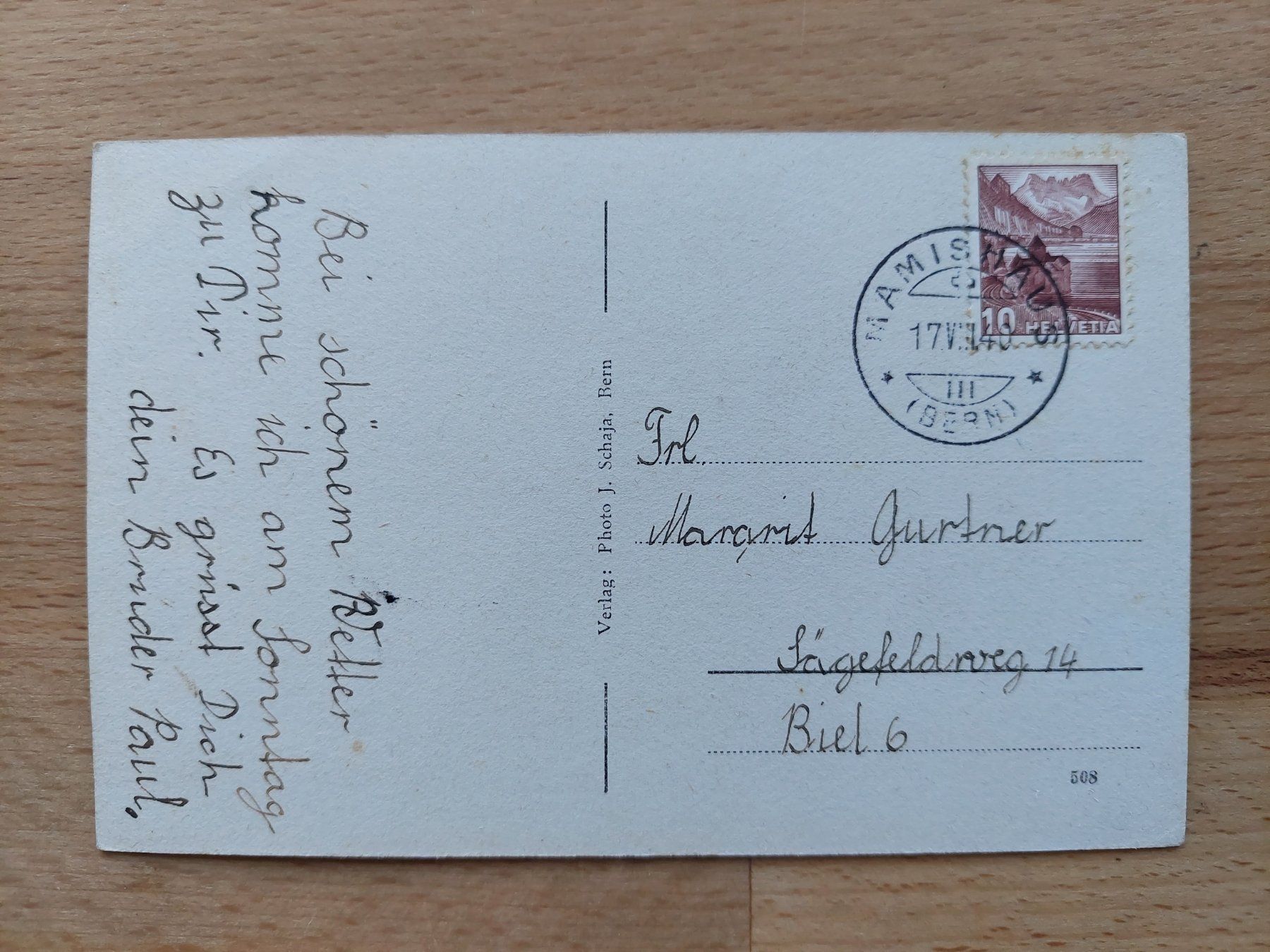 Ansichtskarten: AK Mamishaus BE – Gebraucht aus Obfelden von Foto_Bild_Kunst_Buch 1
