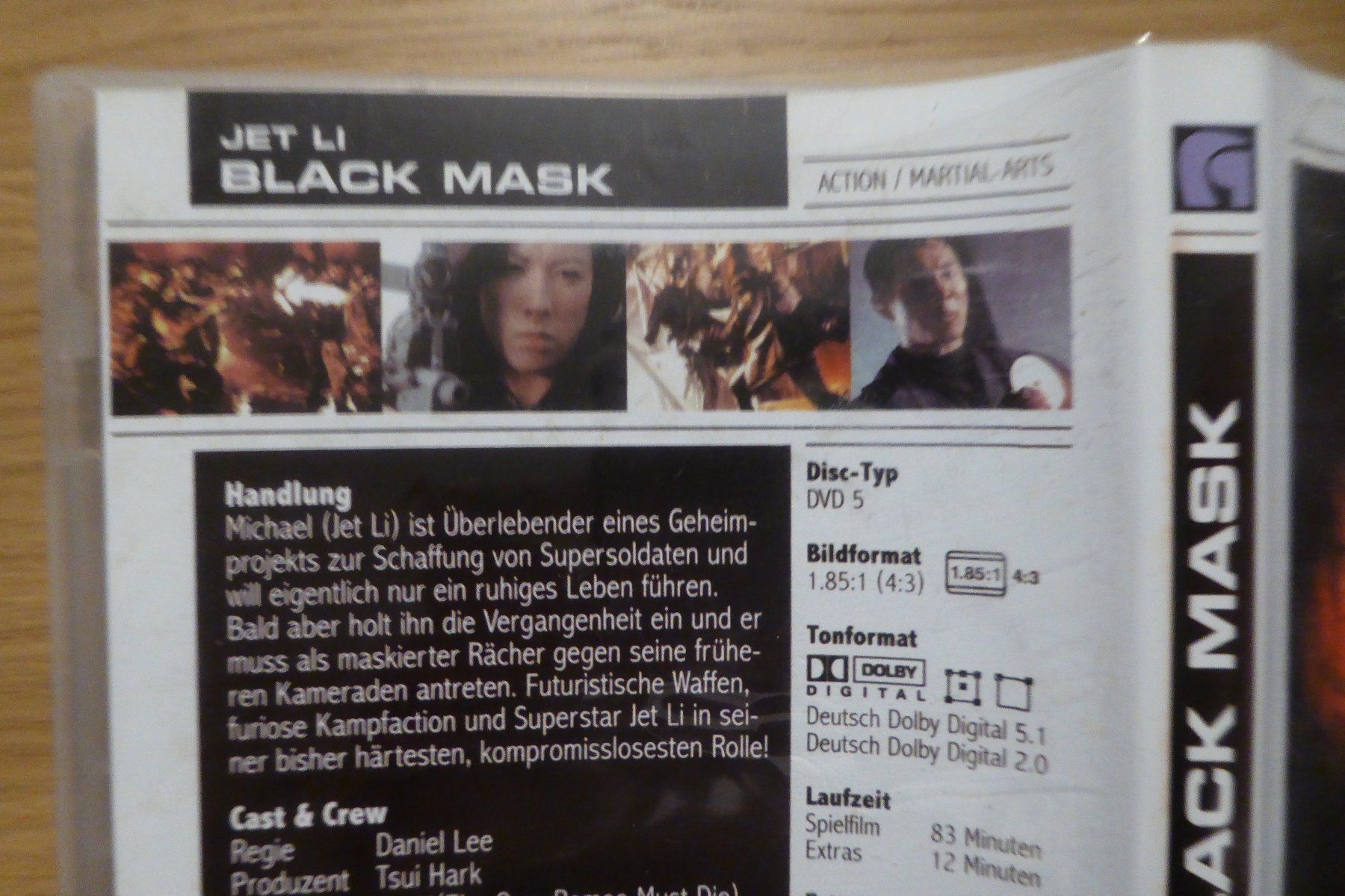 Tutti i DVDs: DVD Jet Li Black Mask uncut – Usato da Allschwil venduto da Summelsarium 1