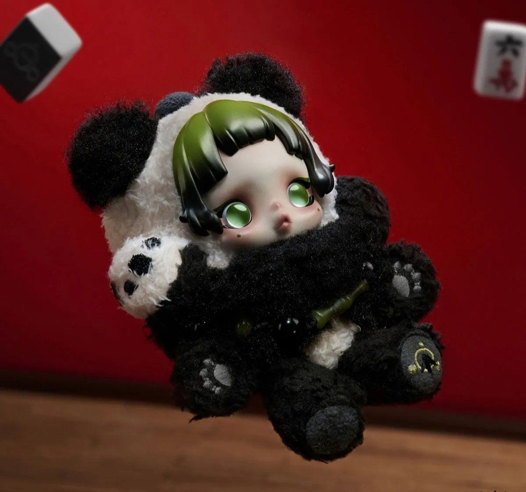 Pop Mart Statuette: SKULLPANDA Lazy Panda Plush Doll Pendant – Nuovo e nell'imballaggio originale da Stadel venduto da Raven0 1