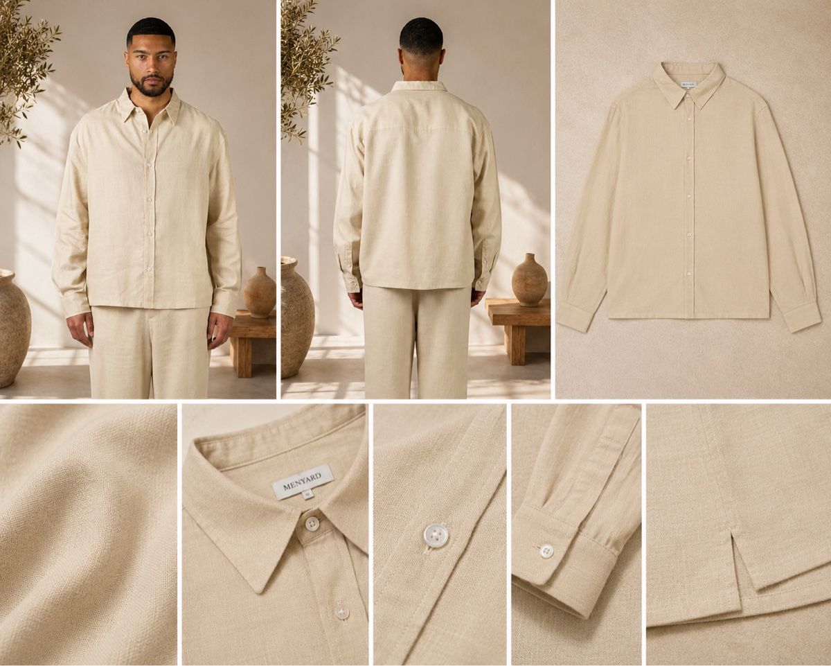 Leine & Halsband: Leinenhemd Beige – Neu und originalverpackt aus Rothrist von gio_t89b 1