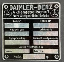 DAIMLER BENZ PLAKETTE