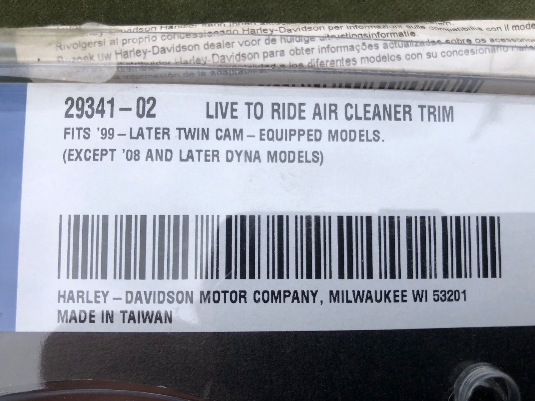 Harley-Davidson Alle Motorradersatzteile: Harley Davidson Luftfilter Abdeckung – Neu (gemäss Beschreibung) aus Magden von Hornet2 2