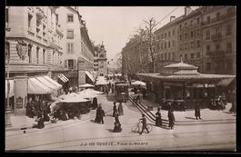 Genève, Place du Molard, Strassenbahn