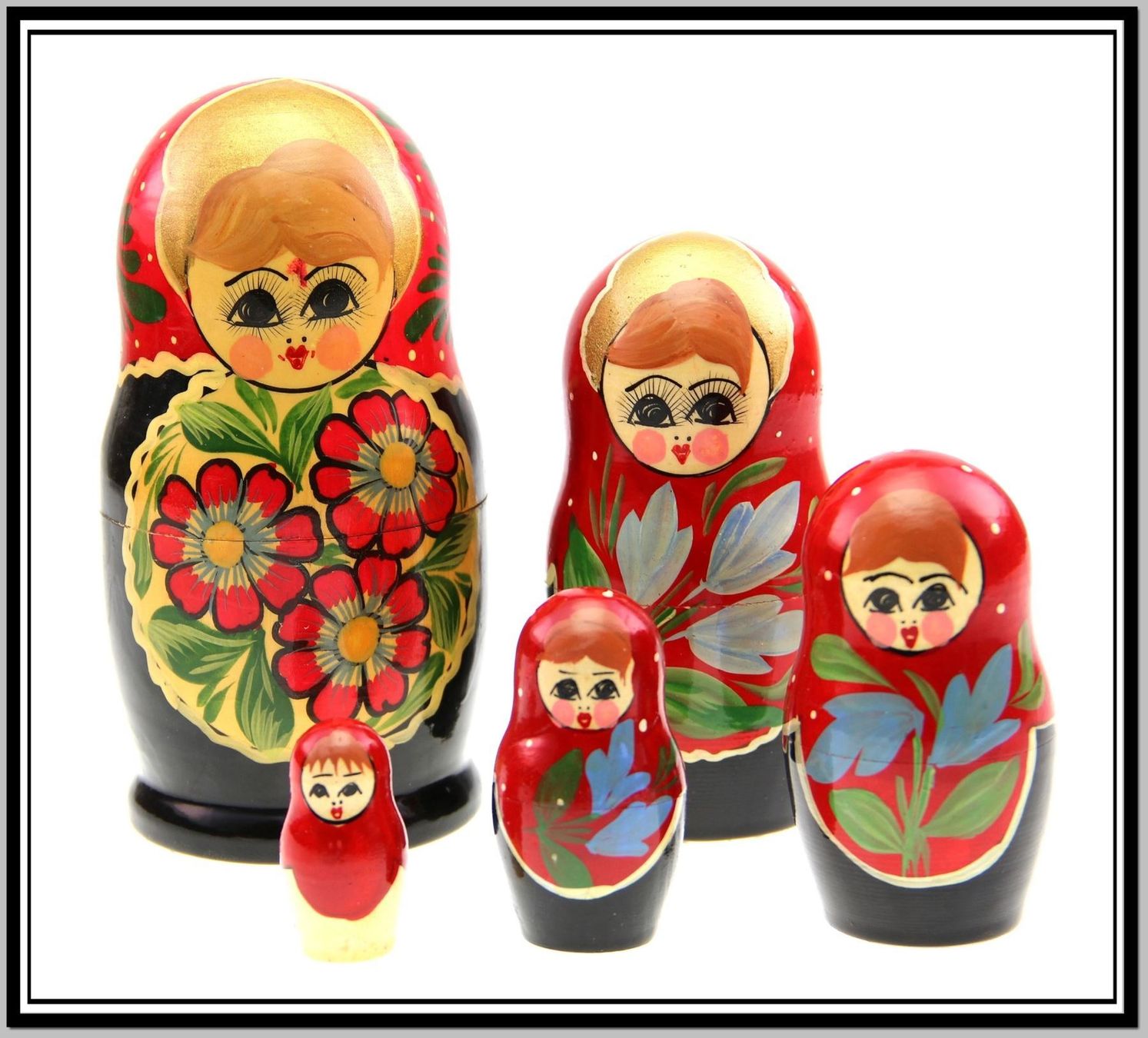 Statuette: 5 teilige Babuschka um 1970 – Usato da Schmitten FR venduto da fliessigs_Biendli