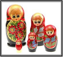 5 teilige Babuschka um 1970