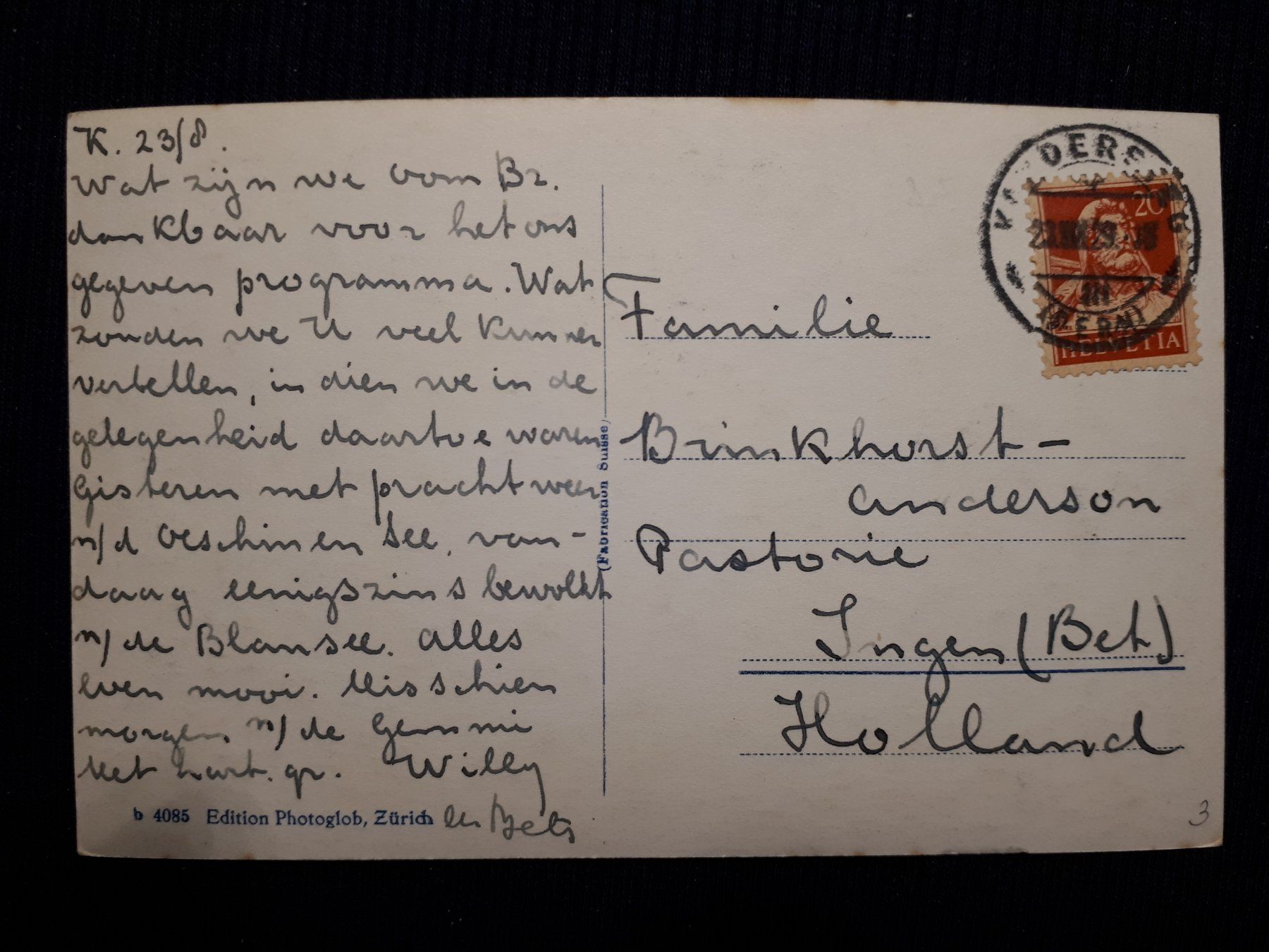 Cartoline postali: LOTSCHBERHBAHN - BLAUENSEE 1929 – Usato da Ponto Valentino venduto da giorgia06 1