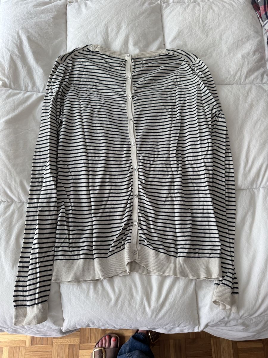 Massimo Dutti Pulls & Sweat-shirts: Pull Massimo Dutti rayé coton & soie Taille M – D'occasion à Genève par lejardindesvetements 4