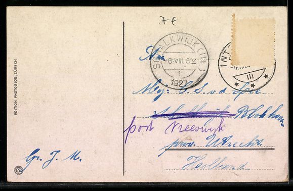 Cartoline postali: Schynige Platten Bahn mit Bergpanorama – Usato da Berlin venduto da bartko-reher 1