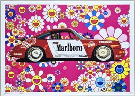 Death NYC Ltd Ed Pop Art Druck " Murakami Porsche