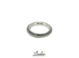 18K Weissgold - 750 Ring 6gr mit Diamanten