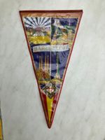 Barcelona Wimpel, Vintage Souvenir Spanien