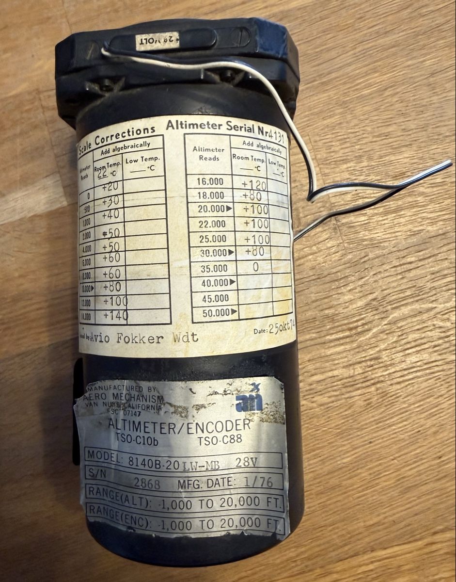 Mesurer: Altimeter Encoder Höhenmesser Flugzeug  – D'occasion à Goldach par Messerguru 2