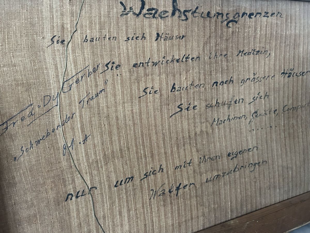 Gemälde: Freddy Gerber Original 1981 Ölgemälde – Gebraucht aus Glarus von KunstWerkEr-LS87 5