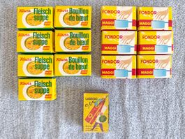 Alte Verpackungen KNORR, MAGGI, USEGO Streichholzschachtel