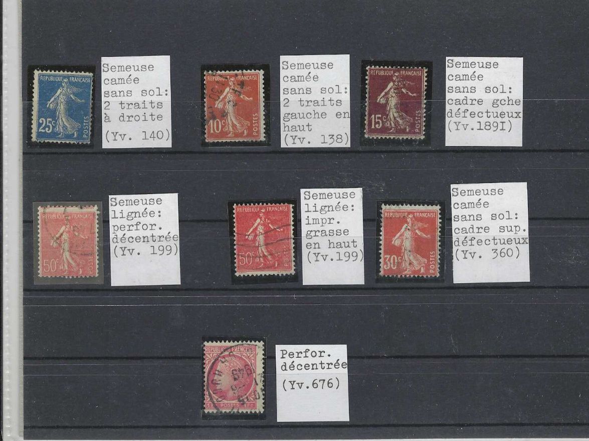 Tutti i francobolli: FRANKREICH AB 1890 */**/GEST. – Usato da Dintikon venduto da bonita099 2