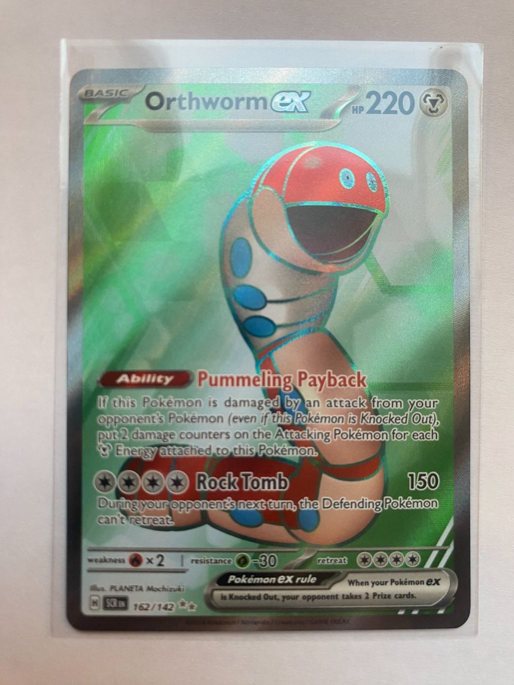 Pokémon Carte collezionabili: Pokemon Orthworm EX 162/142 Stellar Crown EN – Nuovo (secondo la descrizione) da Weingarten-Kalthäusern venduto da McGmavlo