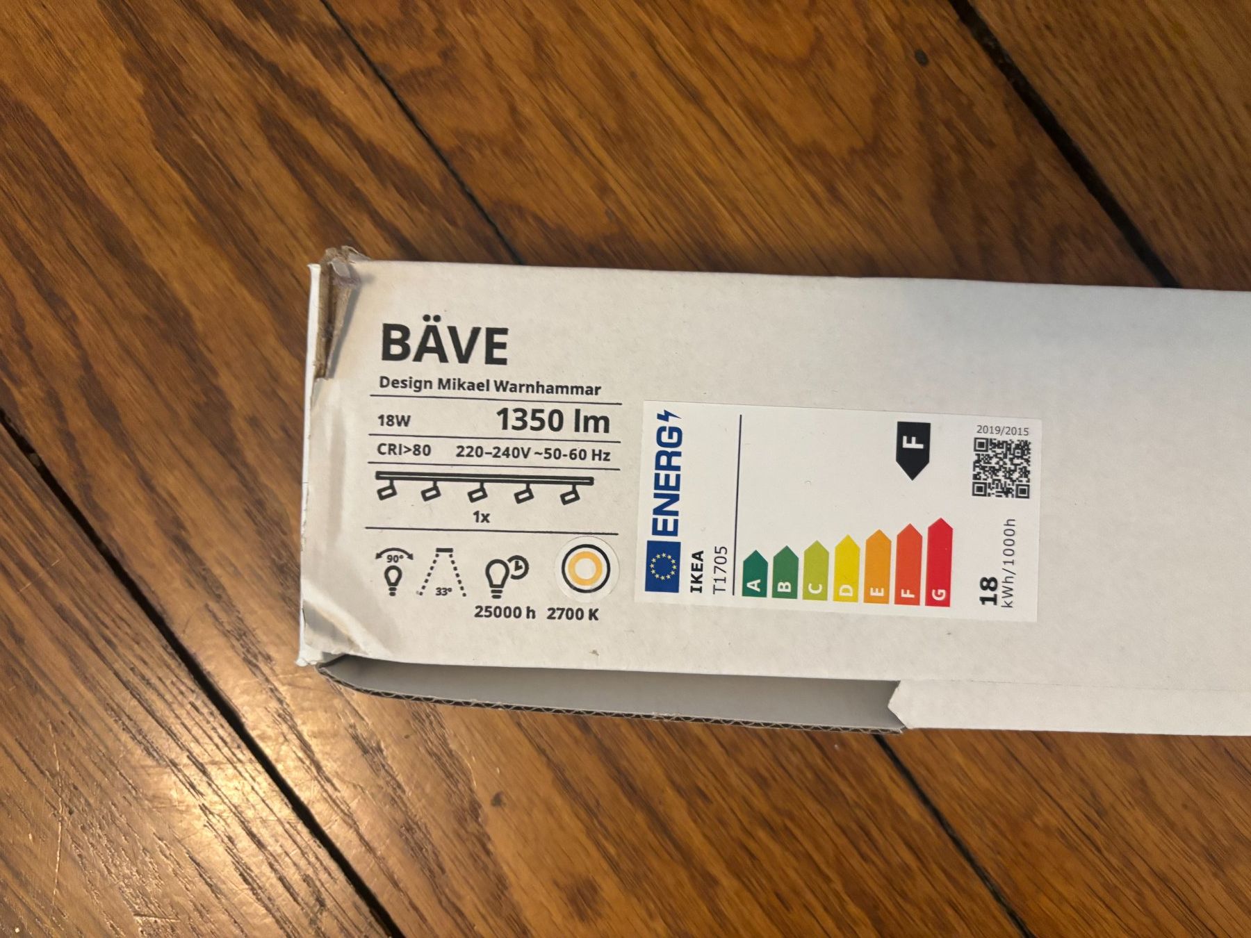 Ikea Lampadari & plafoniere: BÄVE Deckenschiene 5 Spots, LED, weiß – Nuovo e nell'imballaggio originale da Basel venduto da fre_x8nt
