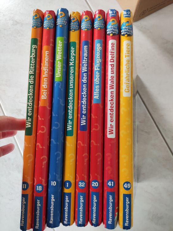 Ravensburger: Wieso Weshalb Warum - 8 Kinderbücher Set (Neu