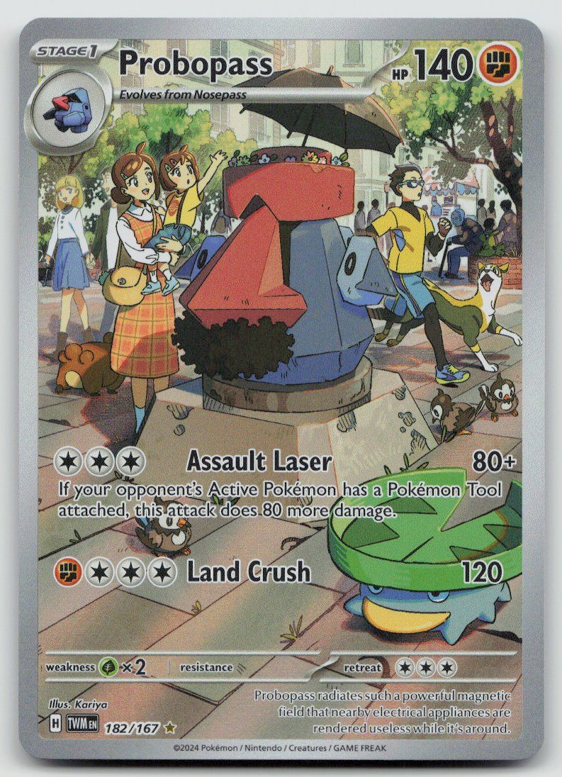 Pokémon Carte collezionabili: Pokemon Probopass 182/167 TWM EN 2024 – Usato da Lugano venduto da VlaseCard