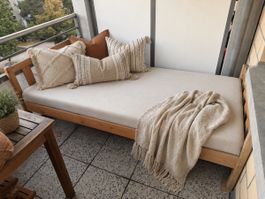 Outdoor Bett inkl. Lattenrost und Matratze