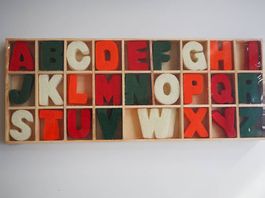 Farbige Filzbuchstaben Alphabet Grösse 3cm