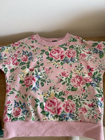 Girls' Floral Sweatshirt Size 7