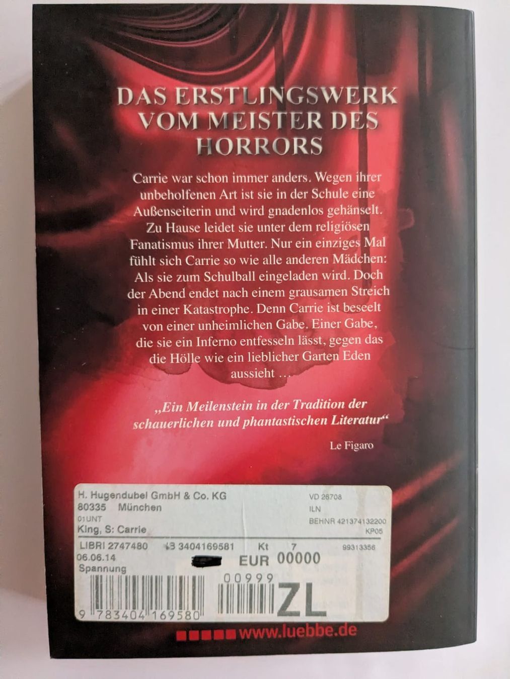 Libri: Carrie – Usato da Zürich venduto da ric_kq2y 1